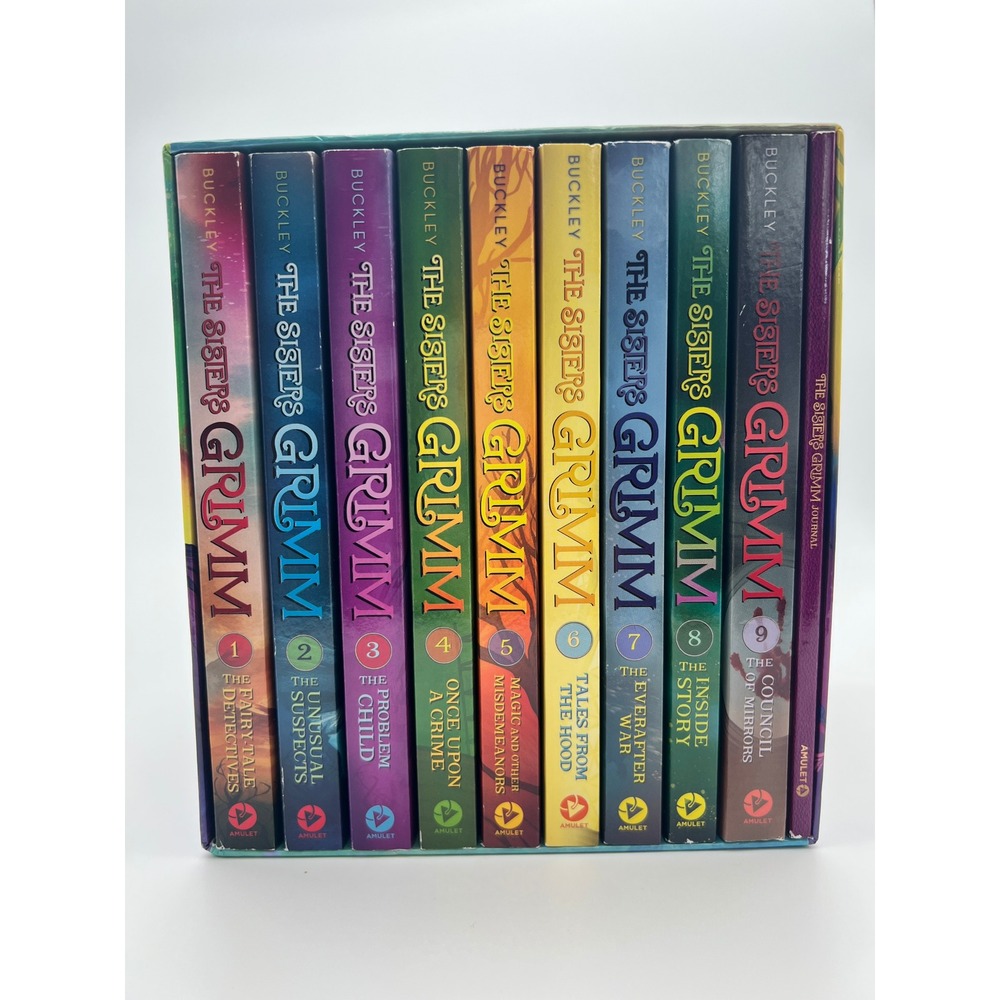 The Sisters Grimm Complete Collection 1-9 Box Set Journal Michael Buckley NWOT